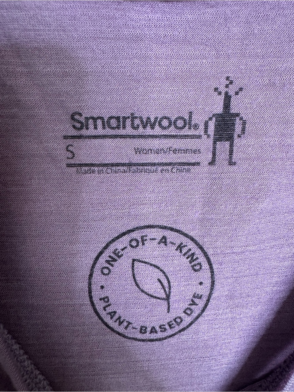 Smartwool Base Layer Long Sleeve Crew Top in Lavender womens size Small - Picture 4 of 4